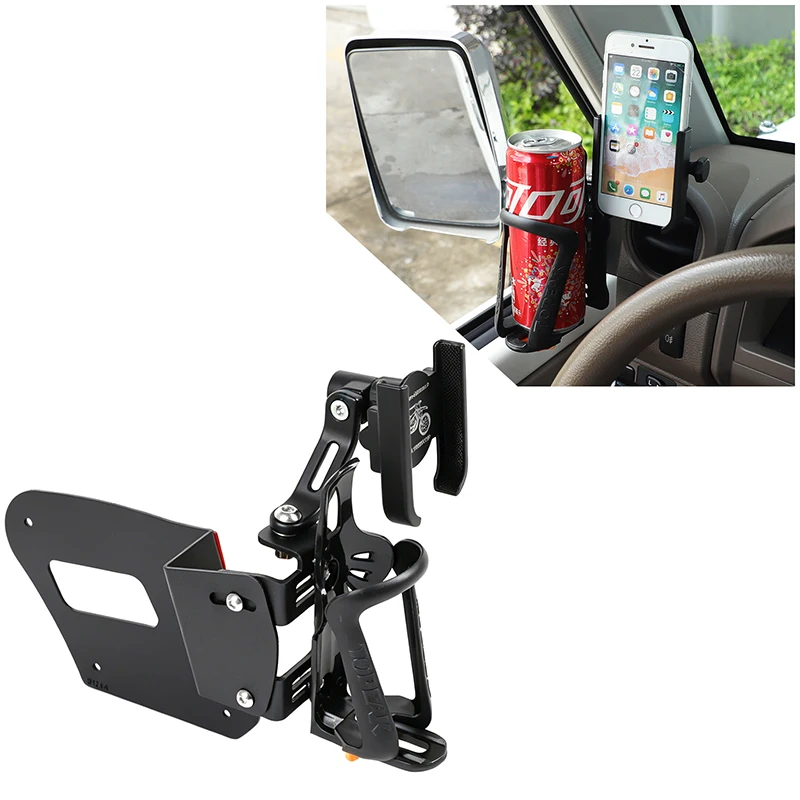 Car Mobile Phone Holder For Toyota LC71 LC76 LC79 2009+ GPS Bracket Dashboard Water Cup Stand Interior Accessories