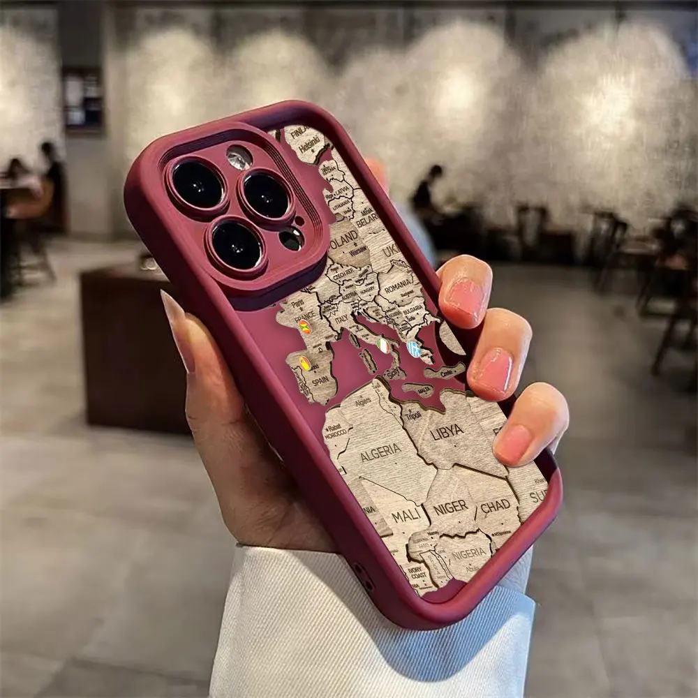 

Travel Planes World Map Phone Case For Xiaomi 15 15T 17 14 14T PRO MAX 8 11 12 12T 13 LITE 5GNE DIY Shell TPU Shockproof Cover