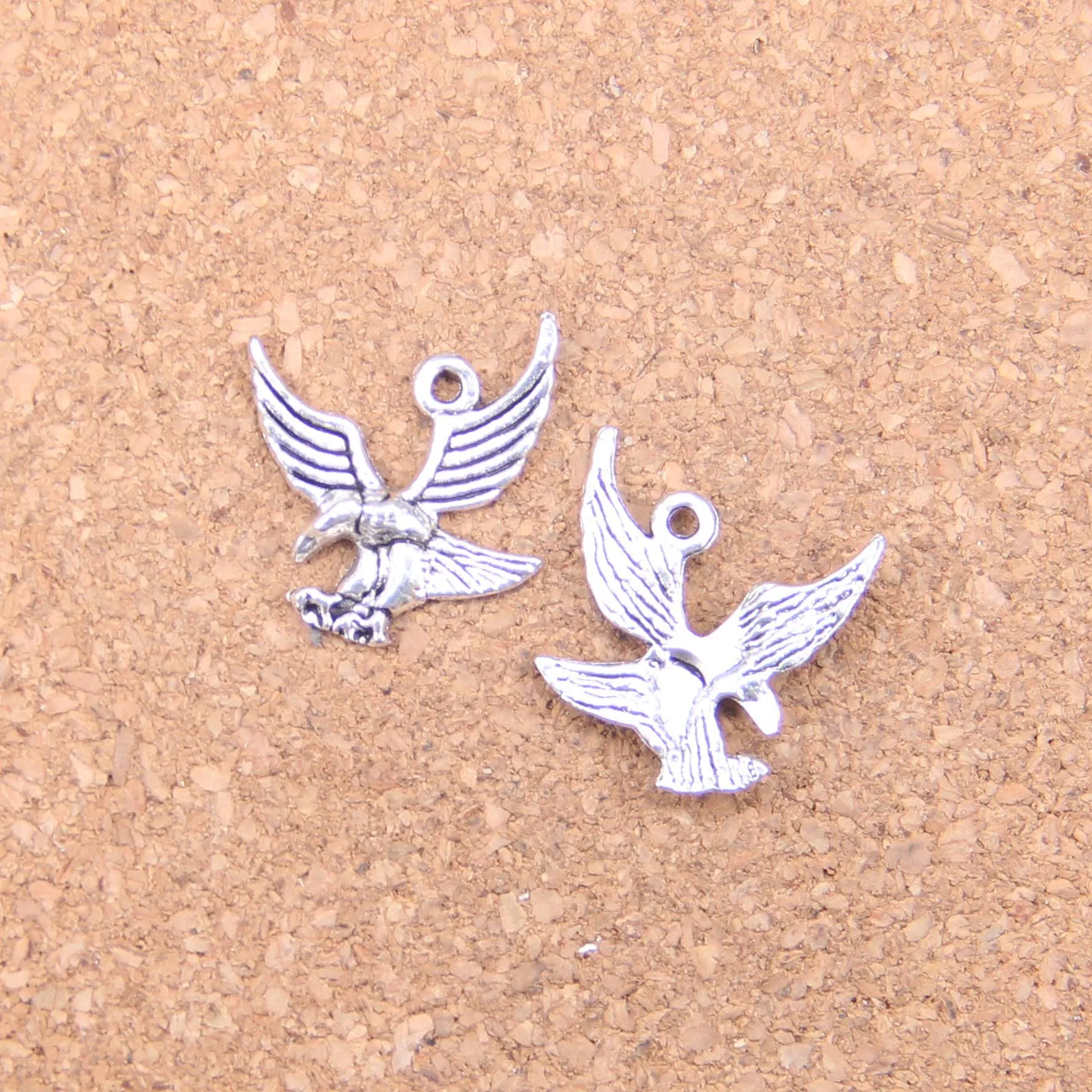 145pcs Charms Eagle Hawk 20x20mm Antique Pendants,Vintage Tibetan Silver Jewelry,DIY For Bracelet Necklace