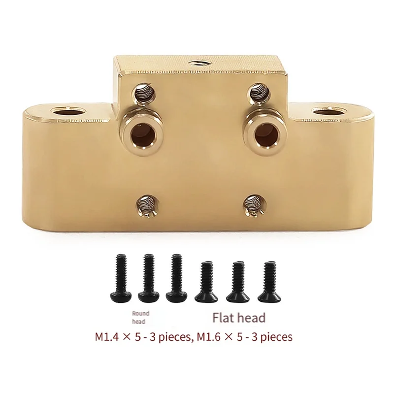 ABWE-para Losi 1:24 Micro-B/1:28 Micro-T Compatible con Kit de código de brazo inferior delantero de latón para accesorios de actualización de coche RC