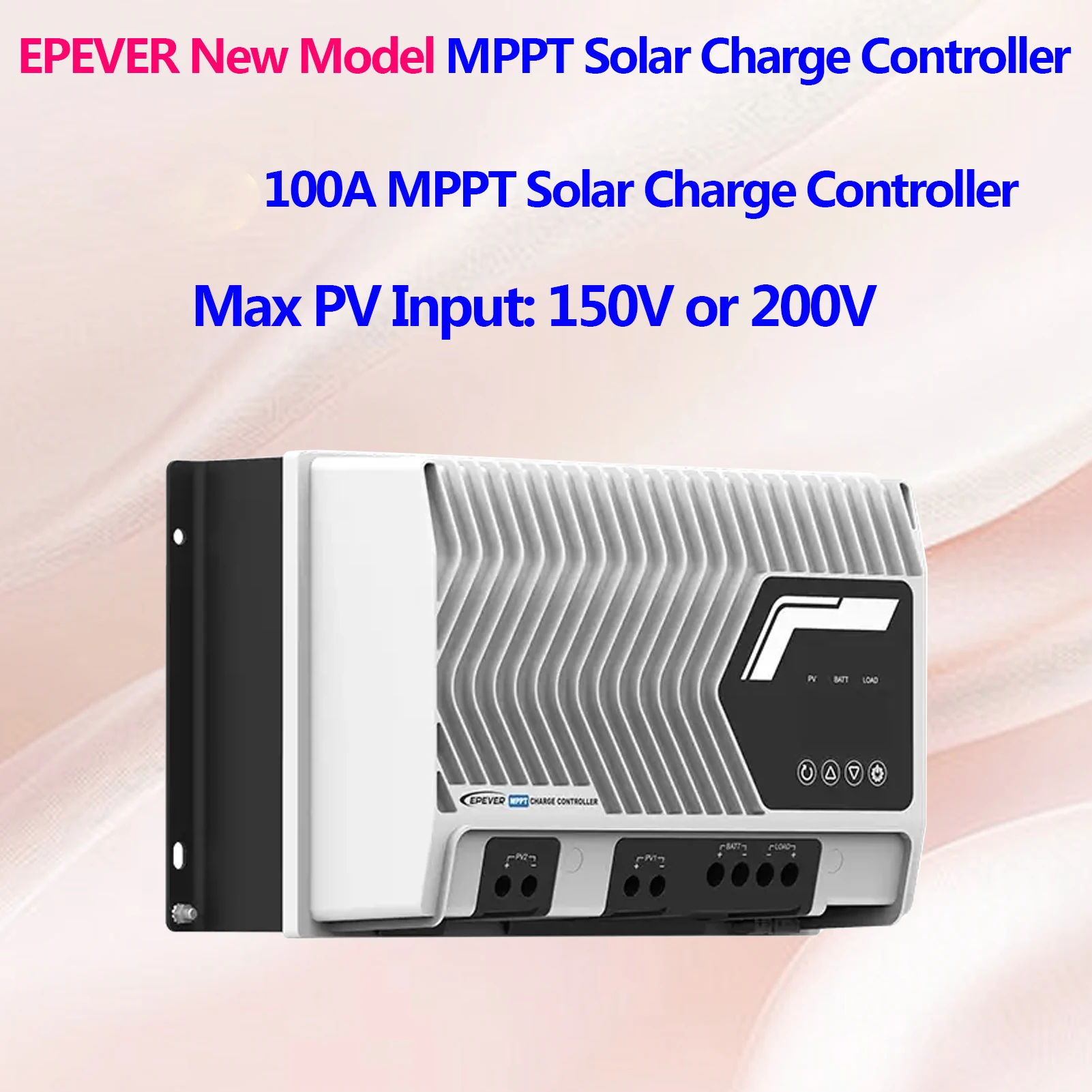 

Контроллер заряда солнечной батареи EPEVER 100A MPPT Макс. PV-вход 200 В