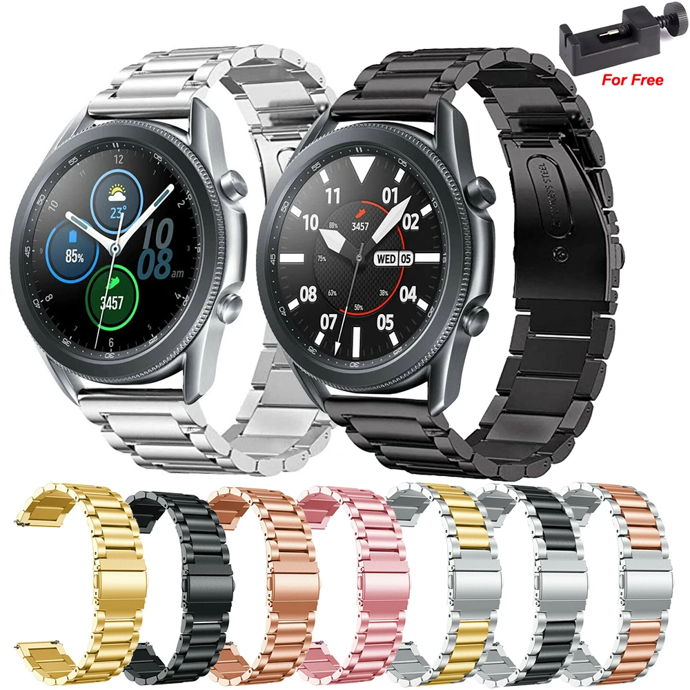 Essdi 22 مللي متر الفولاذ المقاوم للصدأ الفرقة لسامسونج غالاكسي Watch3 45 مللي متر 20 مللي متر المعادن سوار حزام لسامسونج غالاكسي ساعة 3 41 مللي متر المعصم