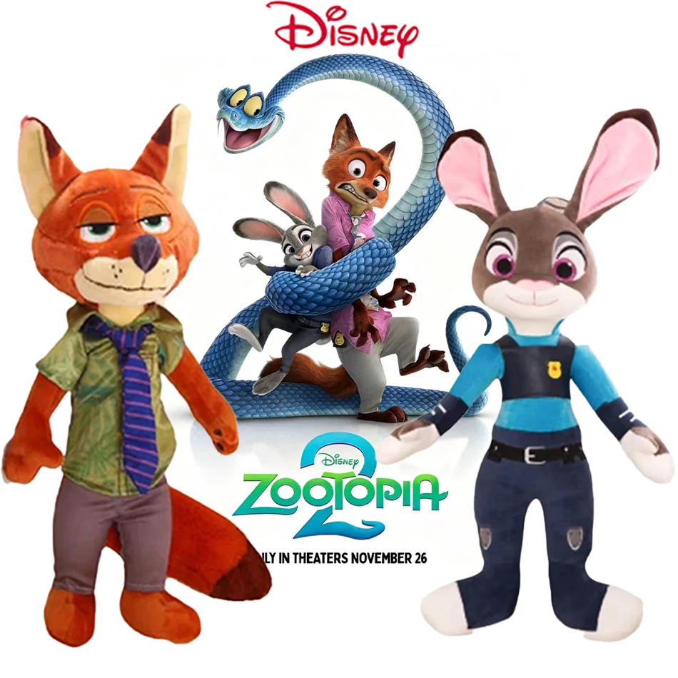 

40-50 см Disney Zootopia персонаж Ник Уайлд Джуди Хопс мультфильм милая игрушка кукла модель подарок на день рождения и Рождество для детей друзей