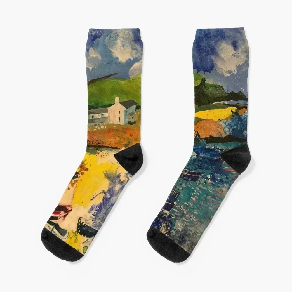 

Cornwall Socks snow winter thermal funny gifts floral Socks Ladies Men's