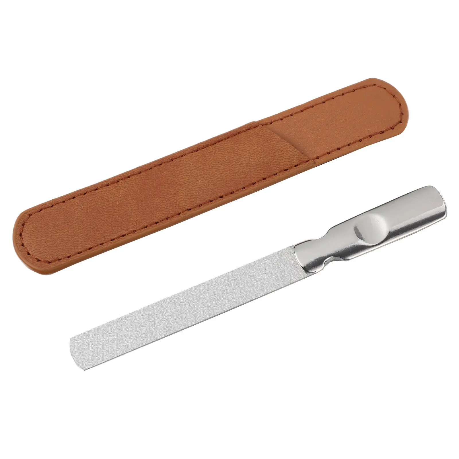 

Stainless Steel Nail File with Case Perfect for Nail Art Manicure Pedicure Cuticle Care Smoothing Grinding Diamond