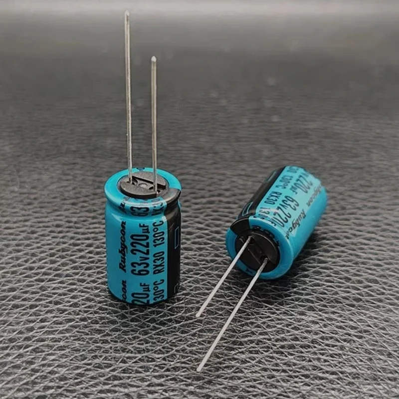 5 Stück/20 Stück Rubycon 63V220uF RX30 Serie 12,5 x 20 mm hitzebeständige 220uF/63V 130-Grad-Aluminium-Elektrolytkondensatoren