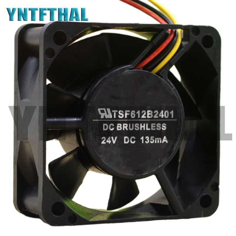 New TSF612B2401 DC24V 135MA 60x60x25MM 3-Wire Cooler Fan