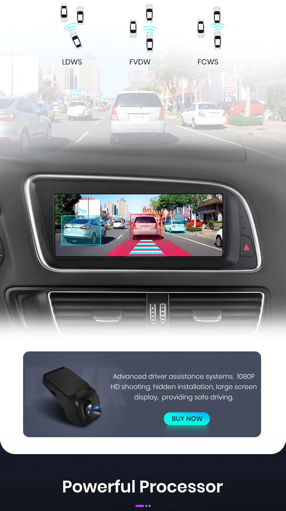 Junsun 8,8 Zoll Bluetooth Wireless CarPlay Android Auto Autoradio für Audi Q5 Q5L 2009-2016 GPS-Navigation 4G WiFi Multimedia-Stereoanlage – Detail 16