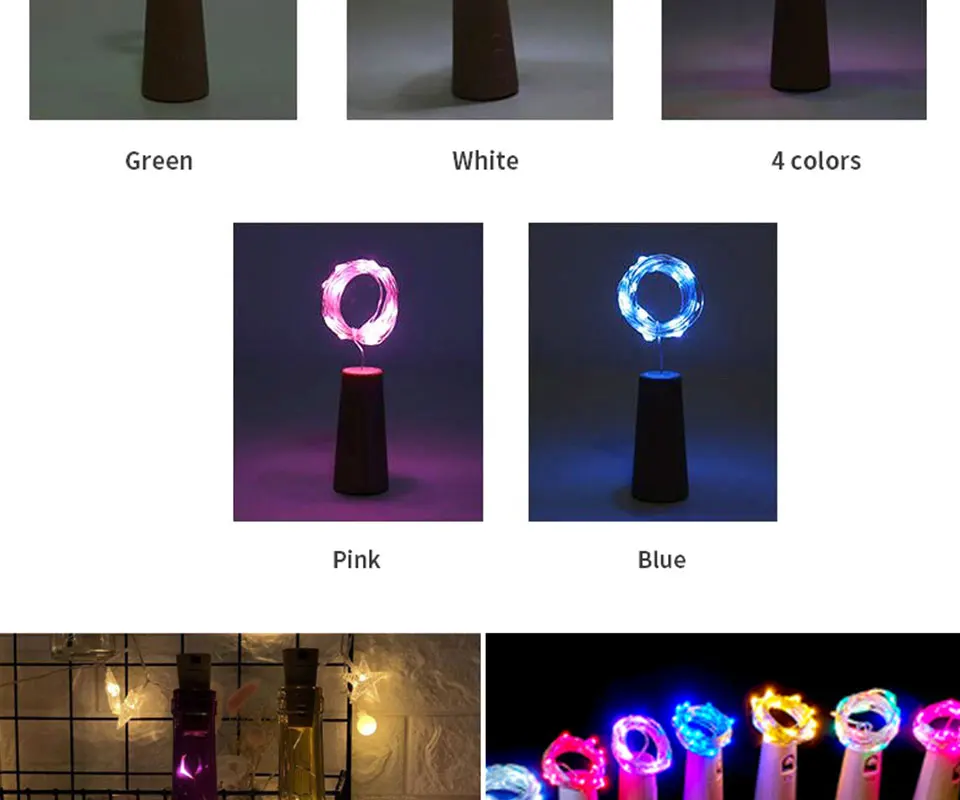 LED Wine Bottle Lights with Cork,1/2/3M Cork Lights Fairy Mini String Lights for Liquor Bottles Crafts Party Wedding Decoration