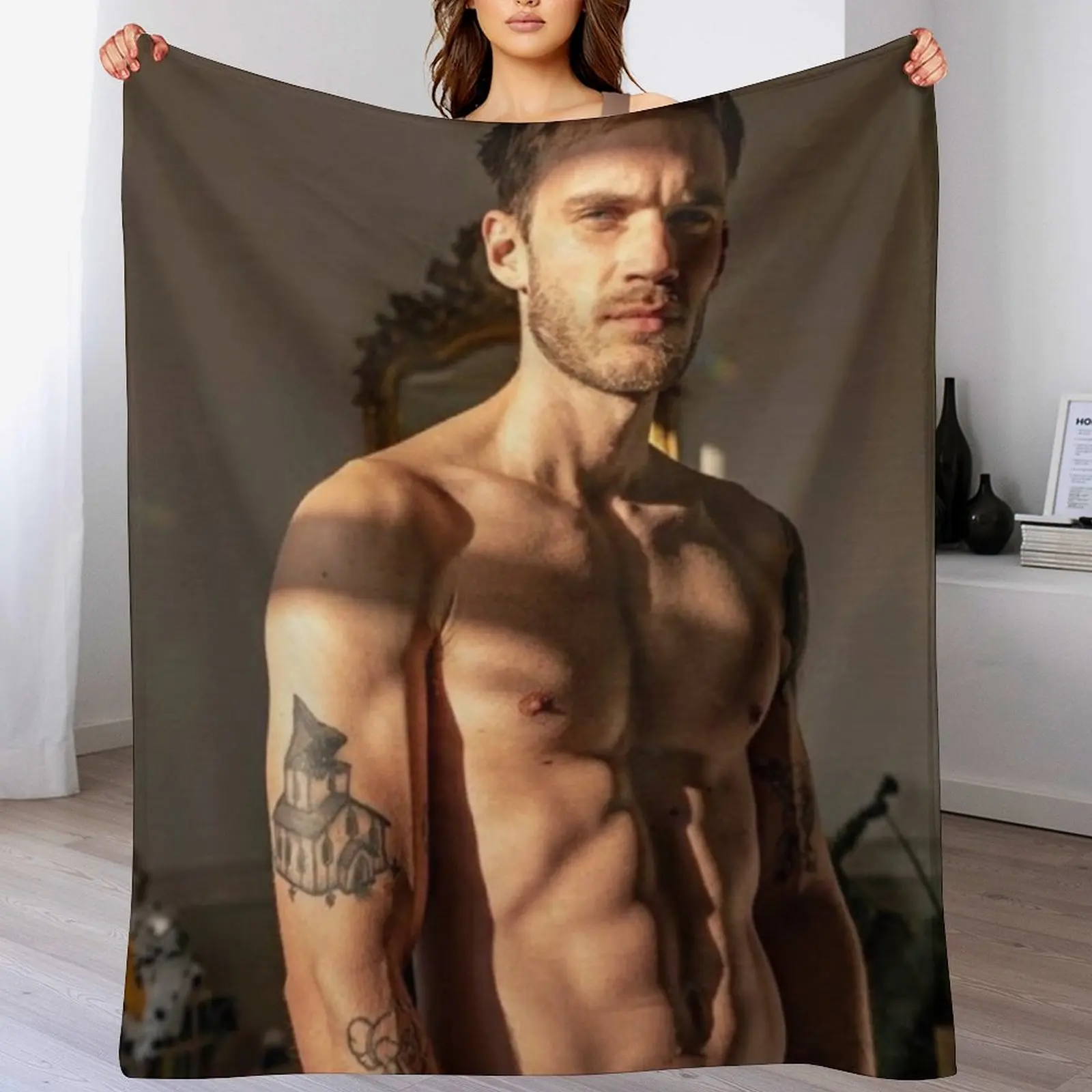 

pewdiepie Throw Blanket Bed Fashionable Vintage Shaggy Blankets