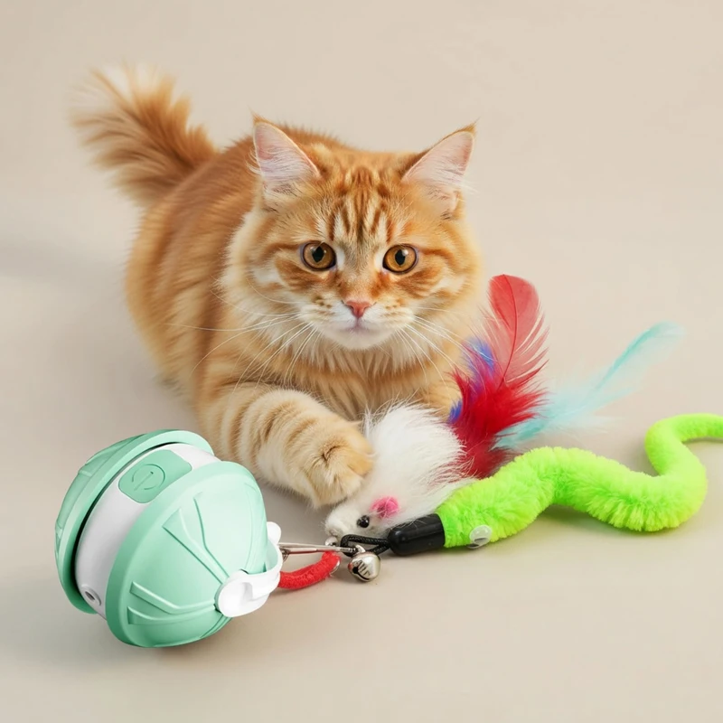 

Cat Supplies Pet Cat Toys Automatic Cat Teaser Ball Intelligent Electric Laser Pointer Artifact Interactive Toys for Cats