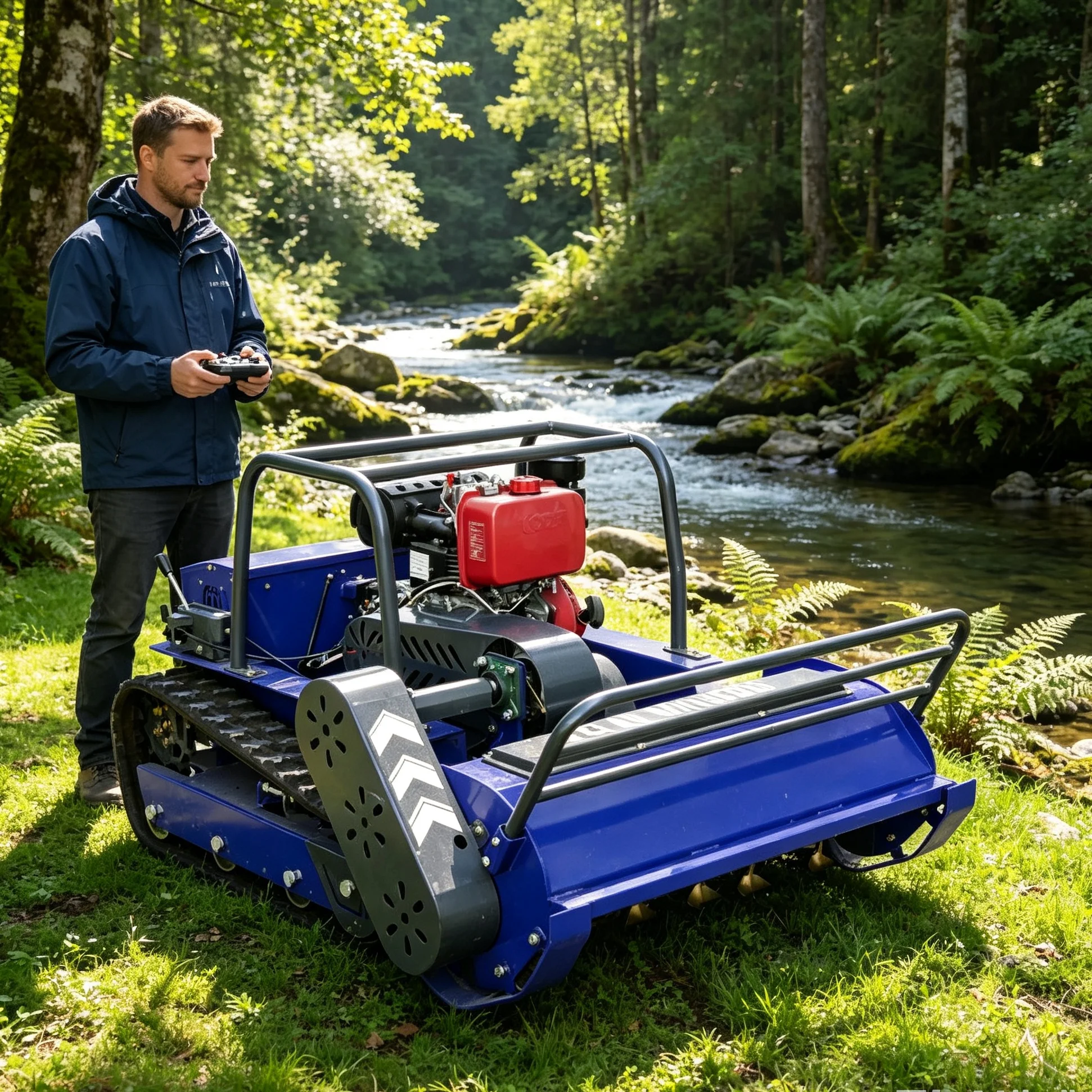 Customized high‑definition touch display screen, intelligent robot lawn mower 800s Newly upgraded hammer blade works