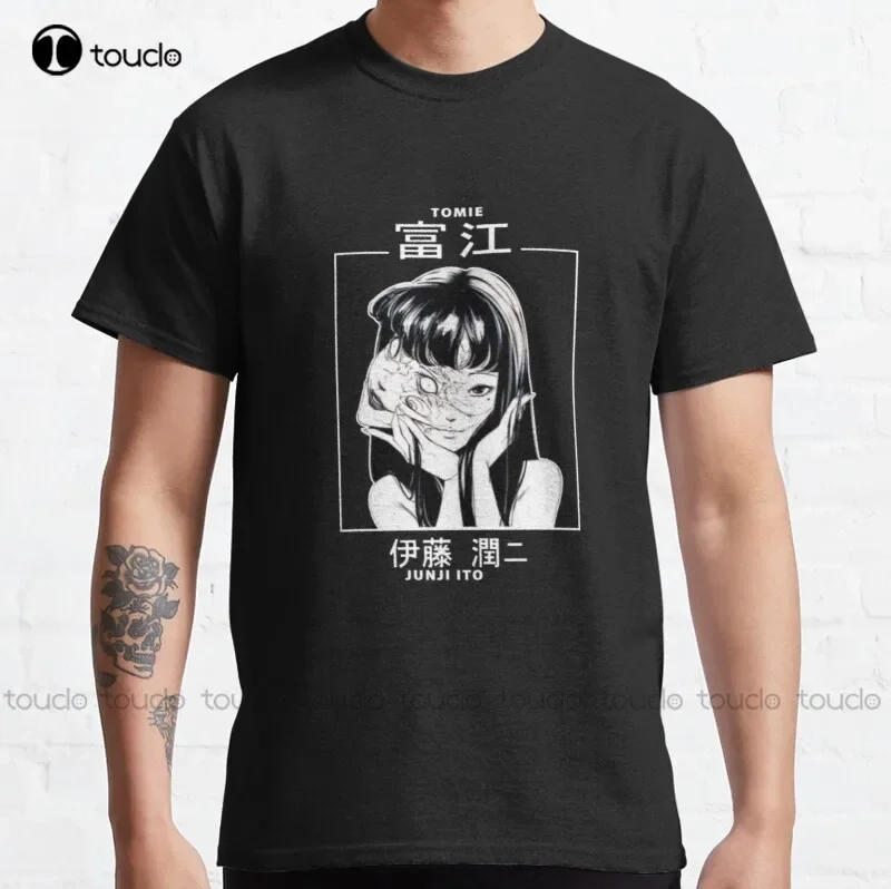 Nueva camiseta clásica de Tomie Juni Ito Uzumaki Lovers Tomie Manga Girl, Camiseta de algodón S-5Xl, camisetas blancas Unisex para hombres
