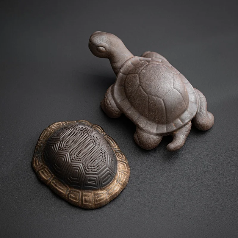 

Грубая керамика, украшение в виде черепахи, чайный фильтр для домашних животных, аксессуары для чайной церемонии, украшение для чайного подноса