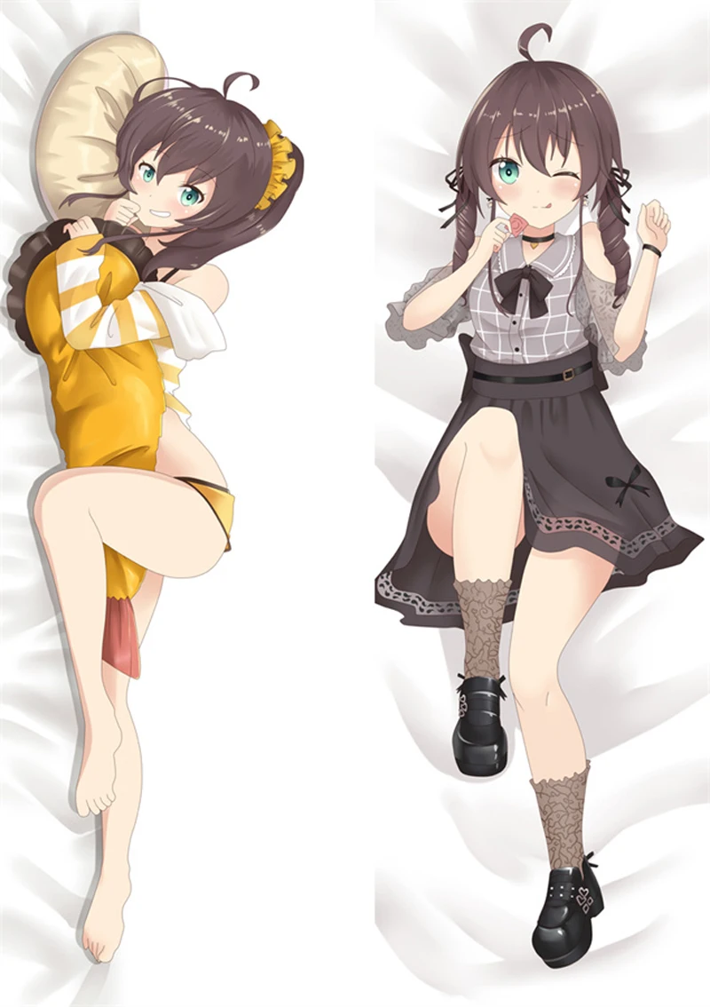 Hololive Dakimakura Natsuiro Matsuri VTuber Anime Body Pillow Cover Double Sided Print Otaku Bedding Hugging Pillowcase Gift