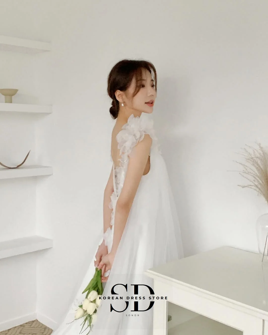 Sondr Fairy корейские свадебные платья с квадратным воротником на заказ трапециевидное вечернее платье без рукавов свадебные платья для приема