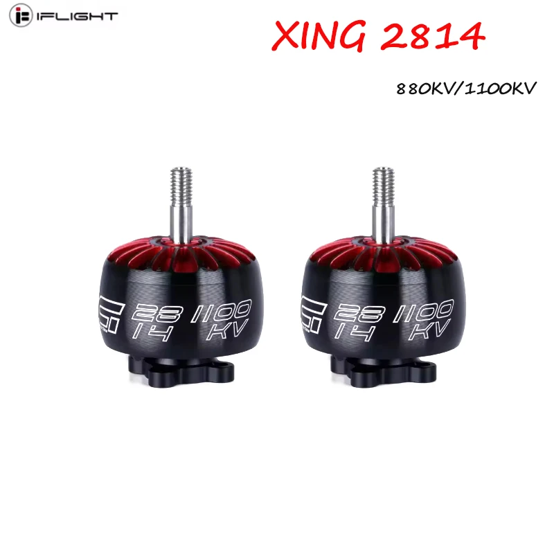 IFlight XING 2814 880KV/1100KV Brushless Motor with 5mm Shaft Compatible 8- 9-10 inch Frame Propeller 3-6S for RC FPV Drone