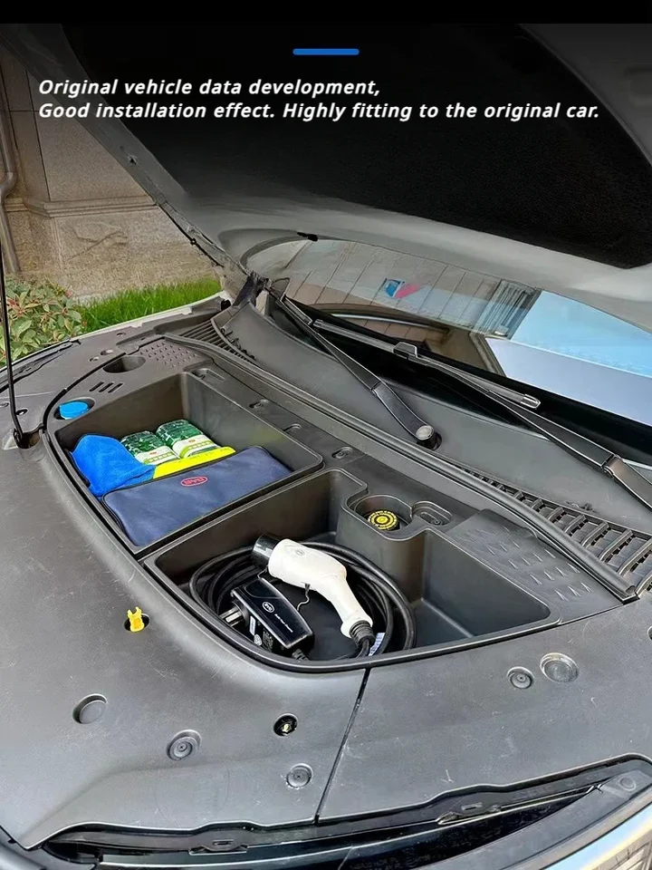 Organizador De Reposabrazos De 5 L Para BYD ATTO 2 (2025-2026) – ABS, 3 Compartimentos, Antideslizante