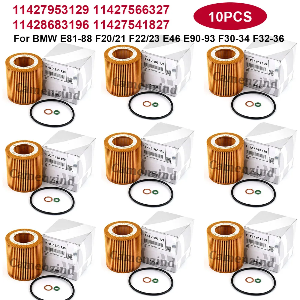 

10PCS for BMW Oil Filter OEM 11427953129 11428683196 11427566327 11427541827 11427523201 752320 17541827 7566327 7953129 8683196