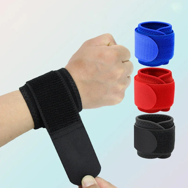 1Pcs Sports Wristband Adjustable Wristbands Wrist Support Bracers For Gym Carpal Protector Breathable Wrap Band Strap Safety