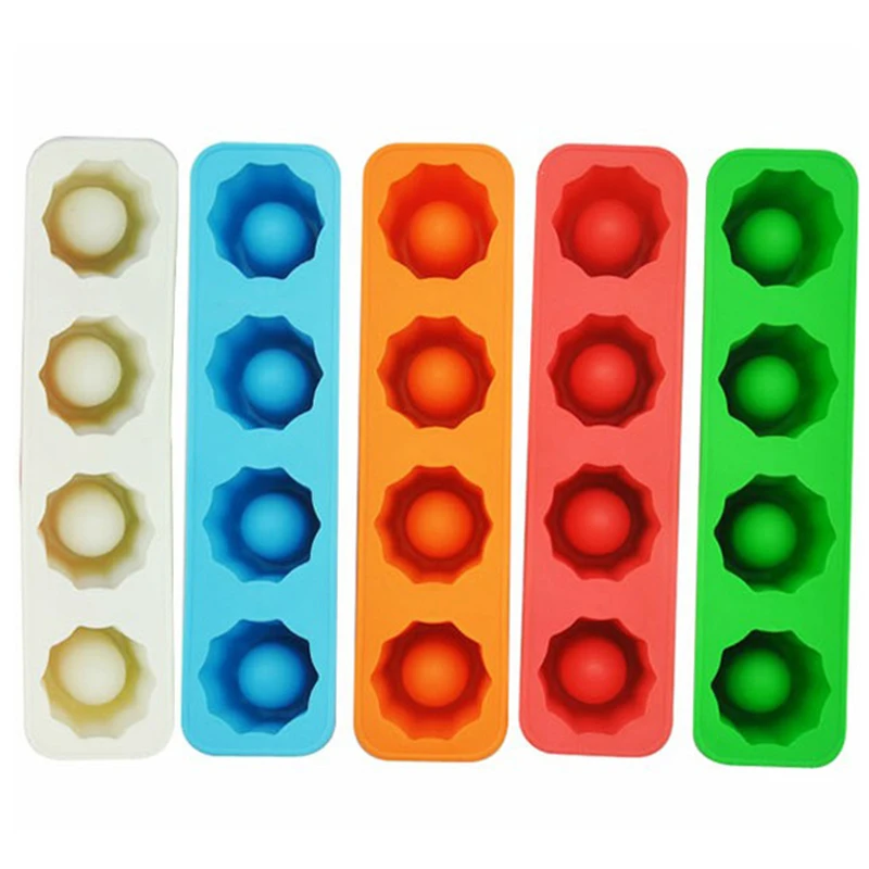 Bar Accessories Kitchen Tools Ice Glass Maker Ice Cube Tray Mold Makes Shot Glasses Ice Tray Summer Drinking Tool Summer Party