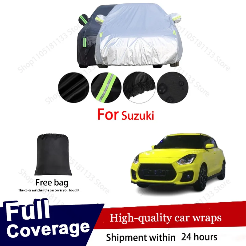 Car Cover Auto Waterproof Rain Sun Snow Protection Cover For Suzuki Swift Forenza Ignis Kazishi Liana Reno S-Cross Splash APV