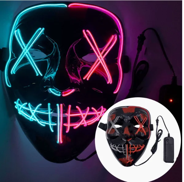 LED Halloween masks for costume cosplay parties masquerade mask  mask terror