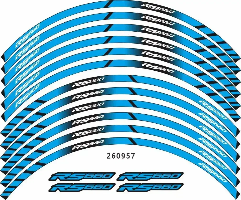 Aprilia RS660 RS 660 오토바이 부품, 윤곽 휠 장식 데칼 스티커-6 색상/1 액세서리