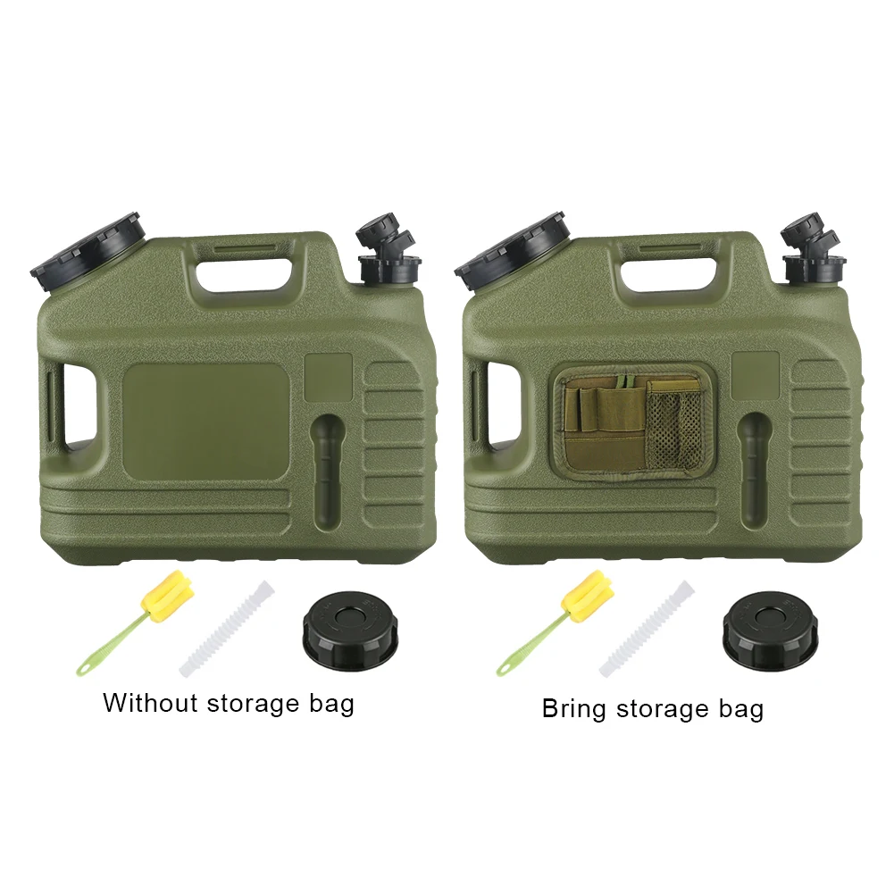 13L Water Storage Container Leak-Proof Portable Water Tank Large Capacity Water Dispenser Carrier for Vehicle Car Camping