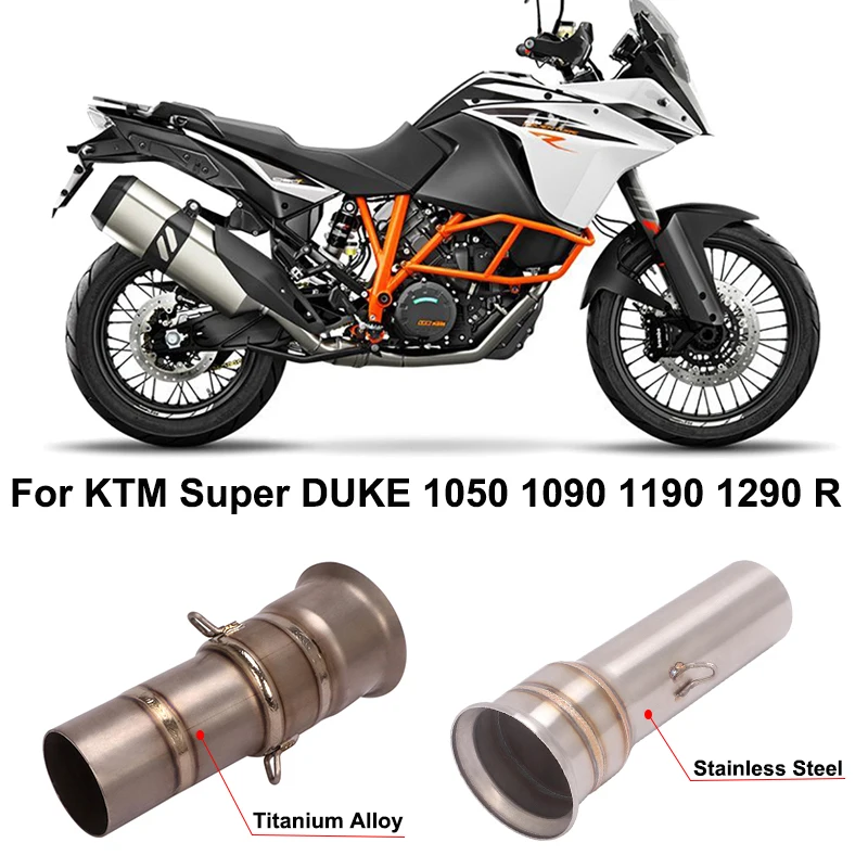 Slip On For KTM Super DUKE 1050 1090 1190 1290 R 2013 - 2016 Motorcycle Exhaust Escape System Muffler 51MM Middle Link Pipe