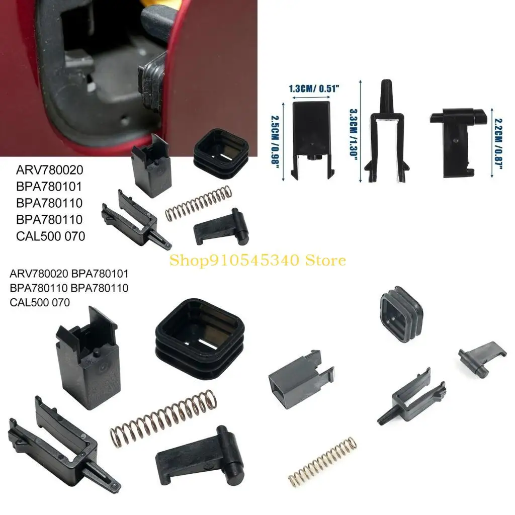

U2JA Fuel Door Clip Spring Repair Set BPA780110 Car Fuel Filler Flap Latch Repair for Discovery 3/4 Sport