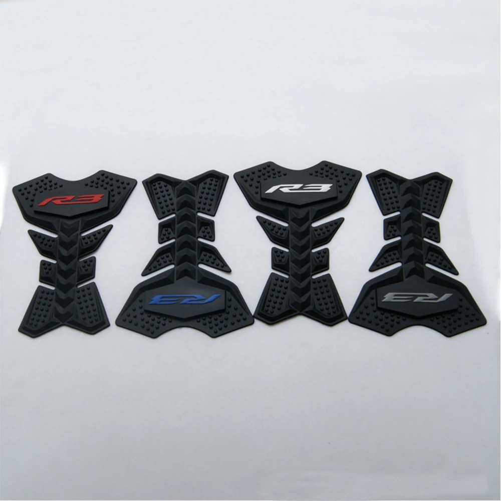 For Yamaha YZF R3 R25 R3/25Motorcycle Rubber Anti-Slip Pads Fuel Tank Traction Pads Decorative Heat-Resistant Stickers