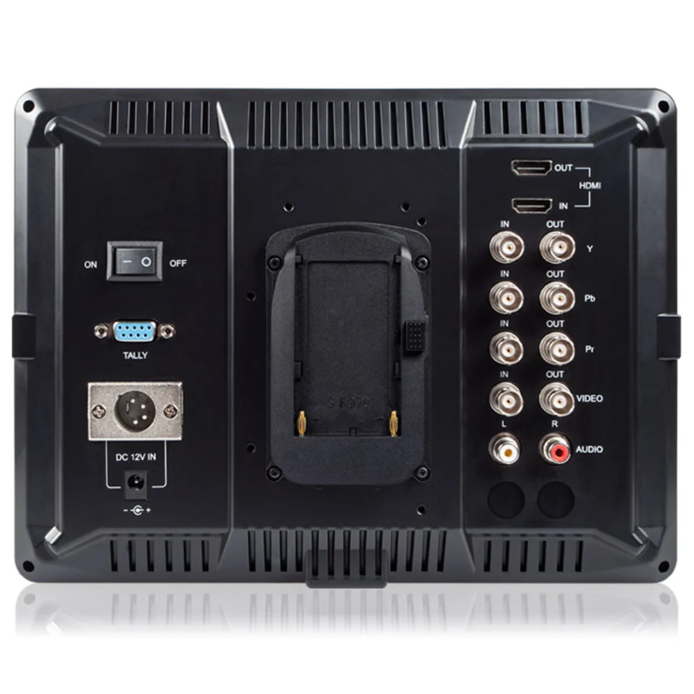 Feelworld Monitor de campo de cámara de 10,1 pulgadas FW1018V1 Full HD 1920x1200 pantalla IPS HDMI YPbPr entrada de Audio y vídeo para cámaras DSLR