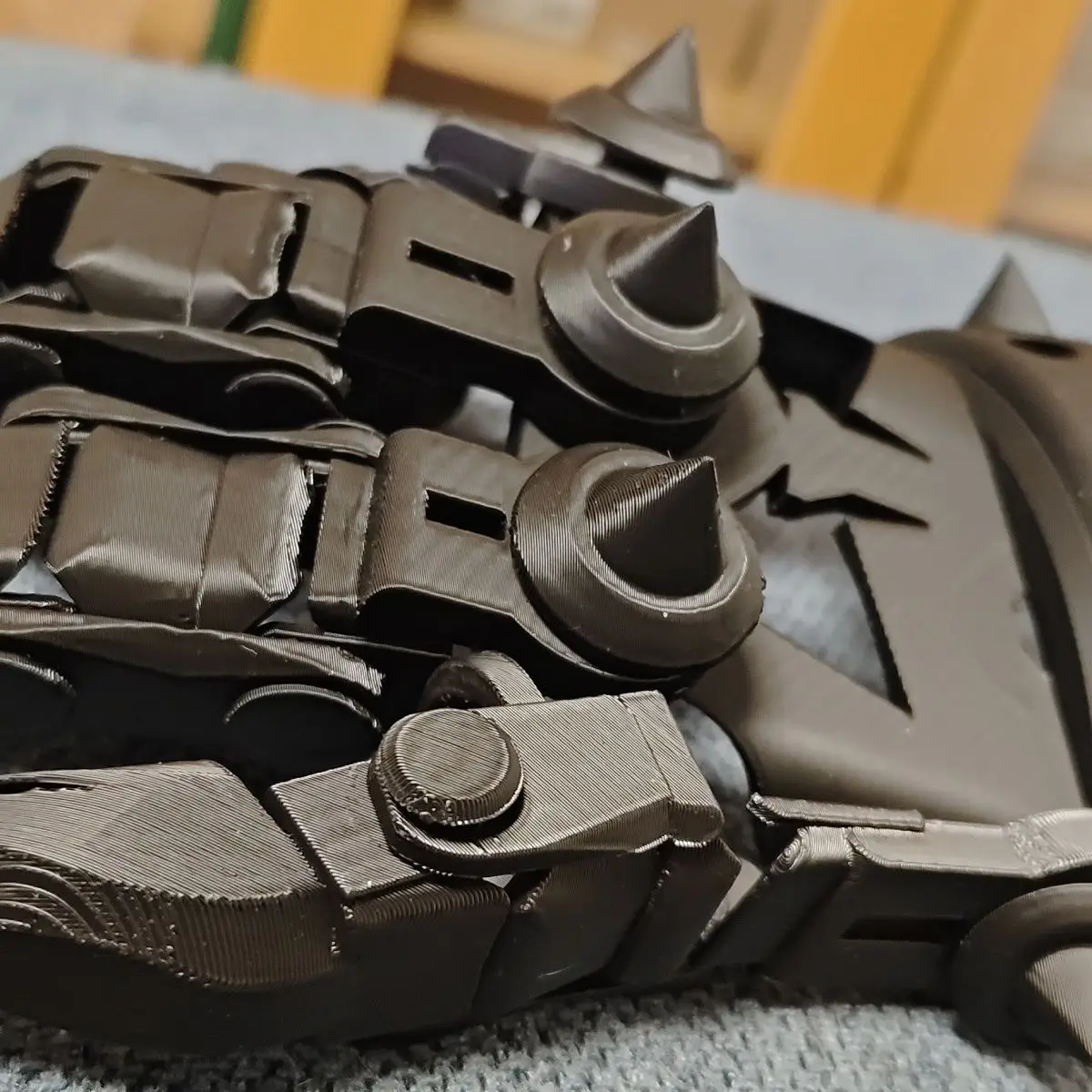 DIY 크리 에이 티브 3D 인쇄 코스프레 움직일 수있는 웨어러블 샤프 장갑 정육점 네일 장비 야외 EDC 도구