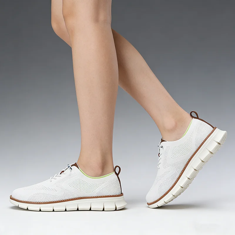 

Flying Woven Lace-up Sneakers Lightweight Large Size Men's Loafers Breathable Casual Fashion Size 36-50