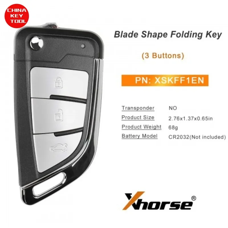 1PCS Xhorse XSKFF1EN Smart Remote Key Knife Style 3 Buttons