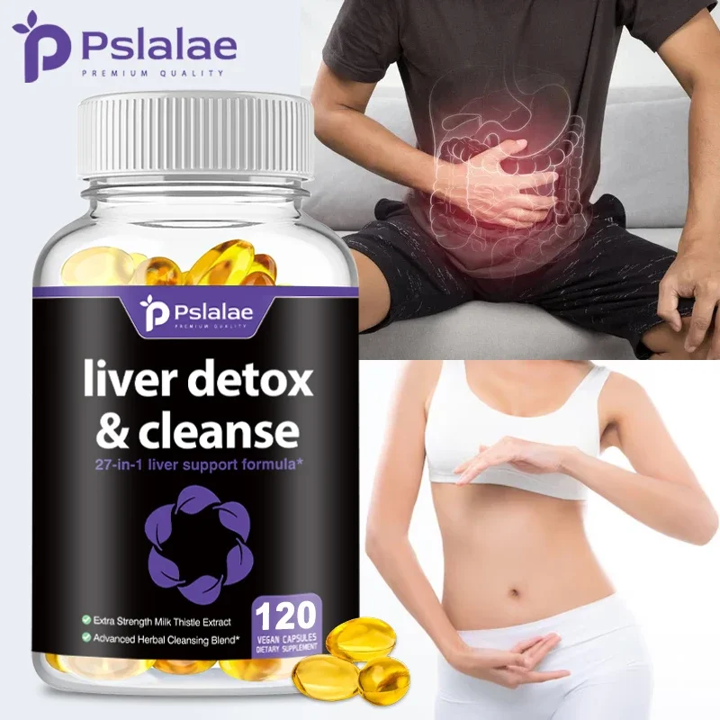 Liver Detox & Cleanse Capsules - Liver Support Supplement, Support Kidney & Liver healthy, Promote Detox & Repair