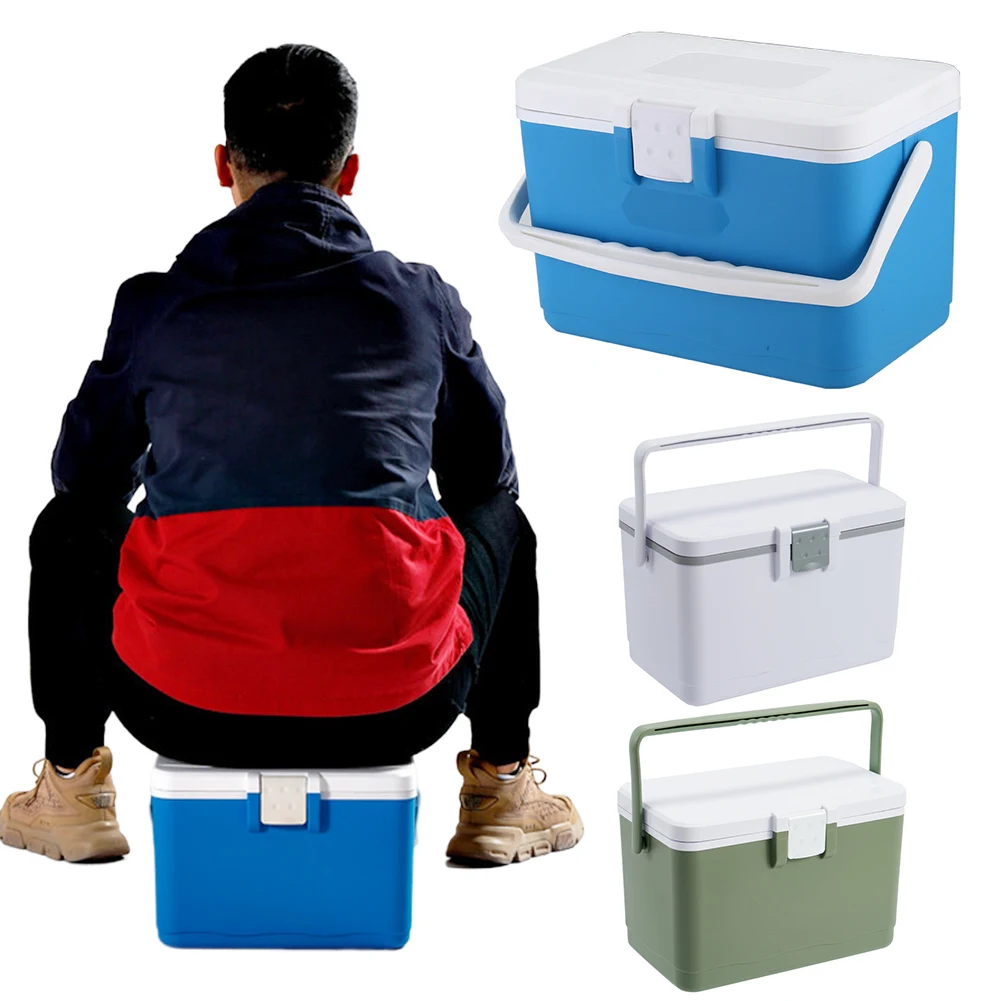 

8L Mini Car Fridge Large Capacity Food Keeping Fresh Cold Ice Case Heat Preservation Outdoor Cooler Fridge Camping BBQ Equipment