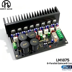 LM1875 8 Parallel Class AB Power Amplifier Kit Gaincard HiFi Audio Amp Board 45Wร2, 4 Pairs Parallel Output for DIY