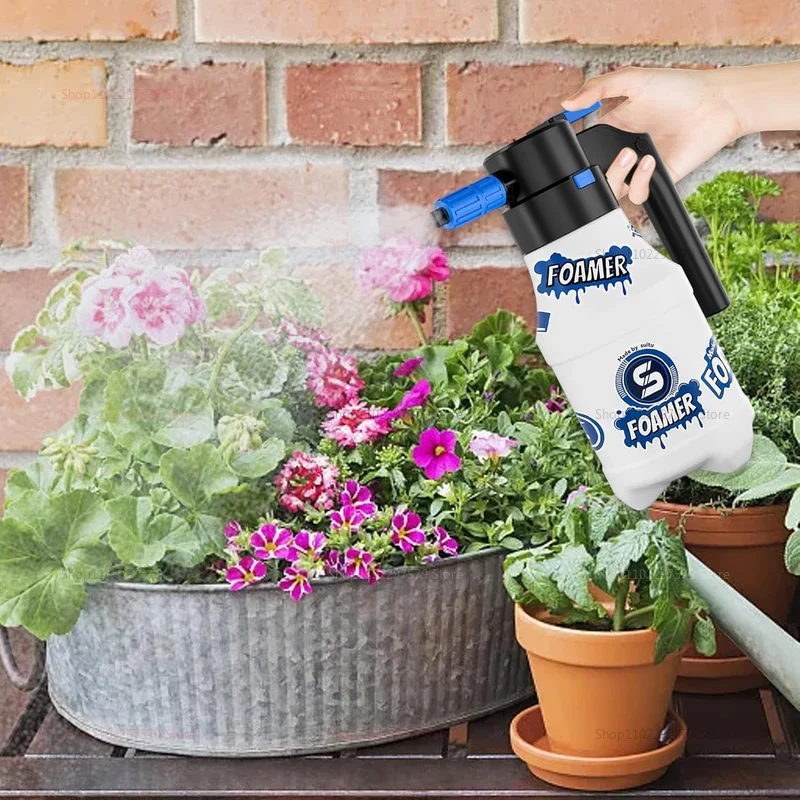 1.5L 전기 스노우 폼 세차 스프레이어 USB 충전식 물병 고압 랜스 차량 세척 유리창 청소용