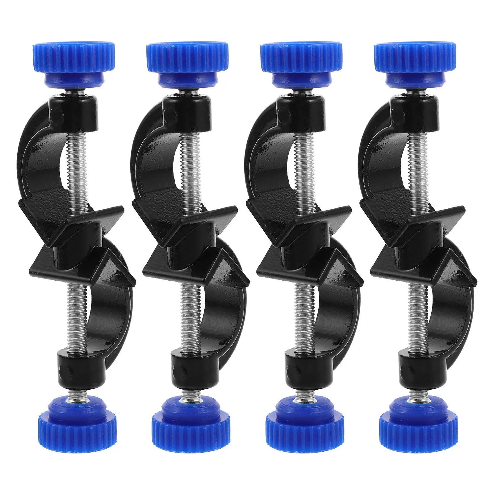 4Pcs Aluminum Lab Retort Stand Cross Clamp Spray Coated Lightweight Yet Heavy Duty for Rods Tubes Flasks Lab Apparatus Holders