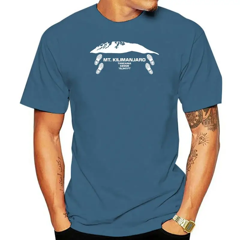 Mount Kilimanjaro Machame Route Walking T-shirt, tops de algodão verão para homem, família Camisetas, moda