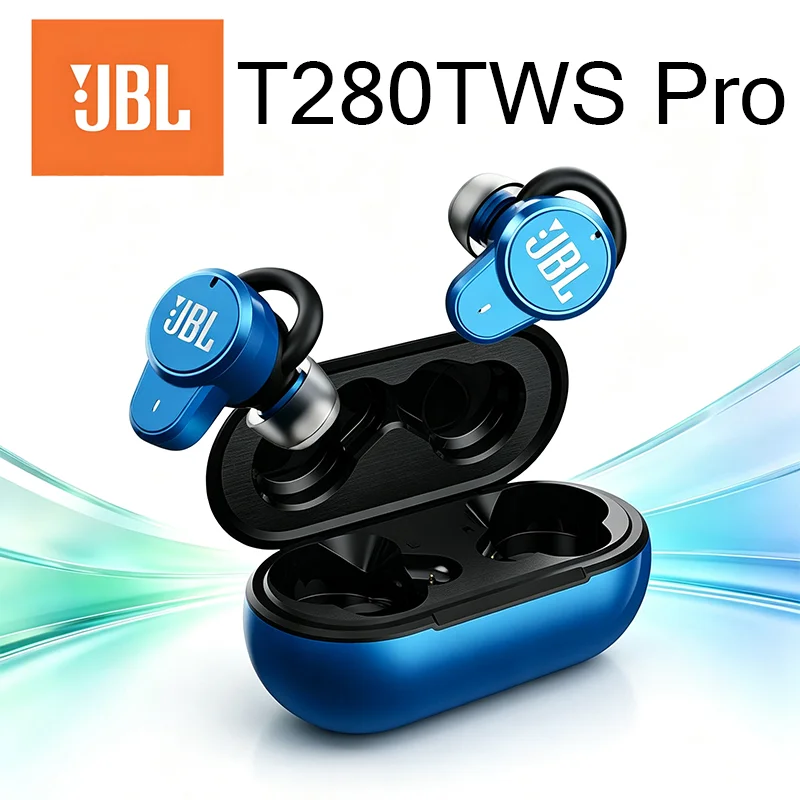 JBL T280TWS Pro Earbuds with Active Noise Cancellation for Focus