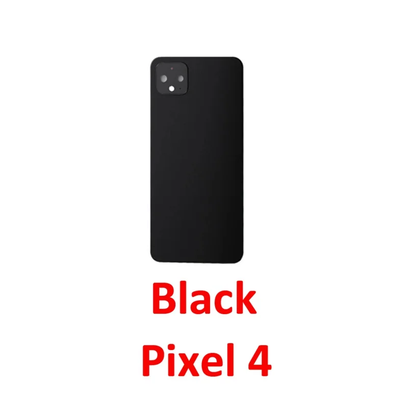 For Google Pixel 4 XL 4XL Phone New Back Glass Cover With Camera Lens Adhesive Black White Orange Replacement Parts