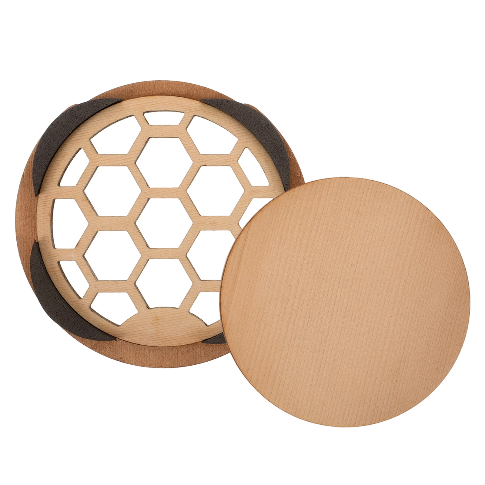 

1pcs Wooden Soundhole Cover for 40-41 Inch Guitars Acoustic Guitar Parts Mute Function Tone Control Volume Reduction Practice