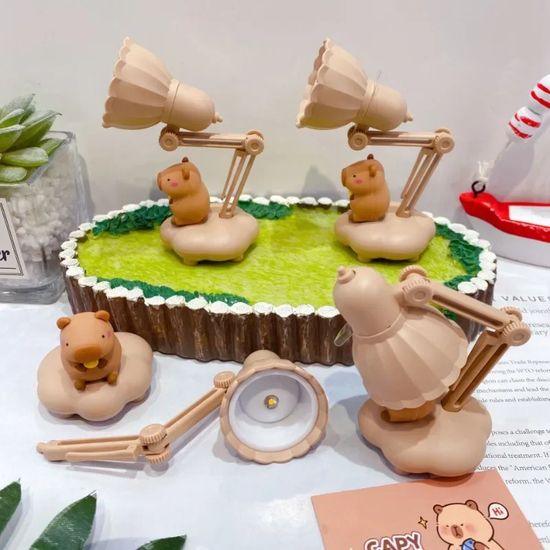 

wholesale 16Pcs Capybara Mini LED Book Night Light Table Lamp Eye Protection Adjustable Clip-On Desk Lamp Study Bedroom Reading