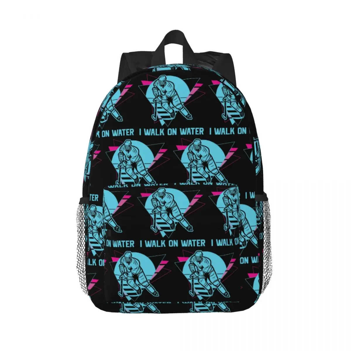 

I Walk On Water Hockey Backpack Hot Sale Daypack Large Capacity Boys Girls BookBag Shoulder Bags for Men Women Kids School Bag