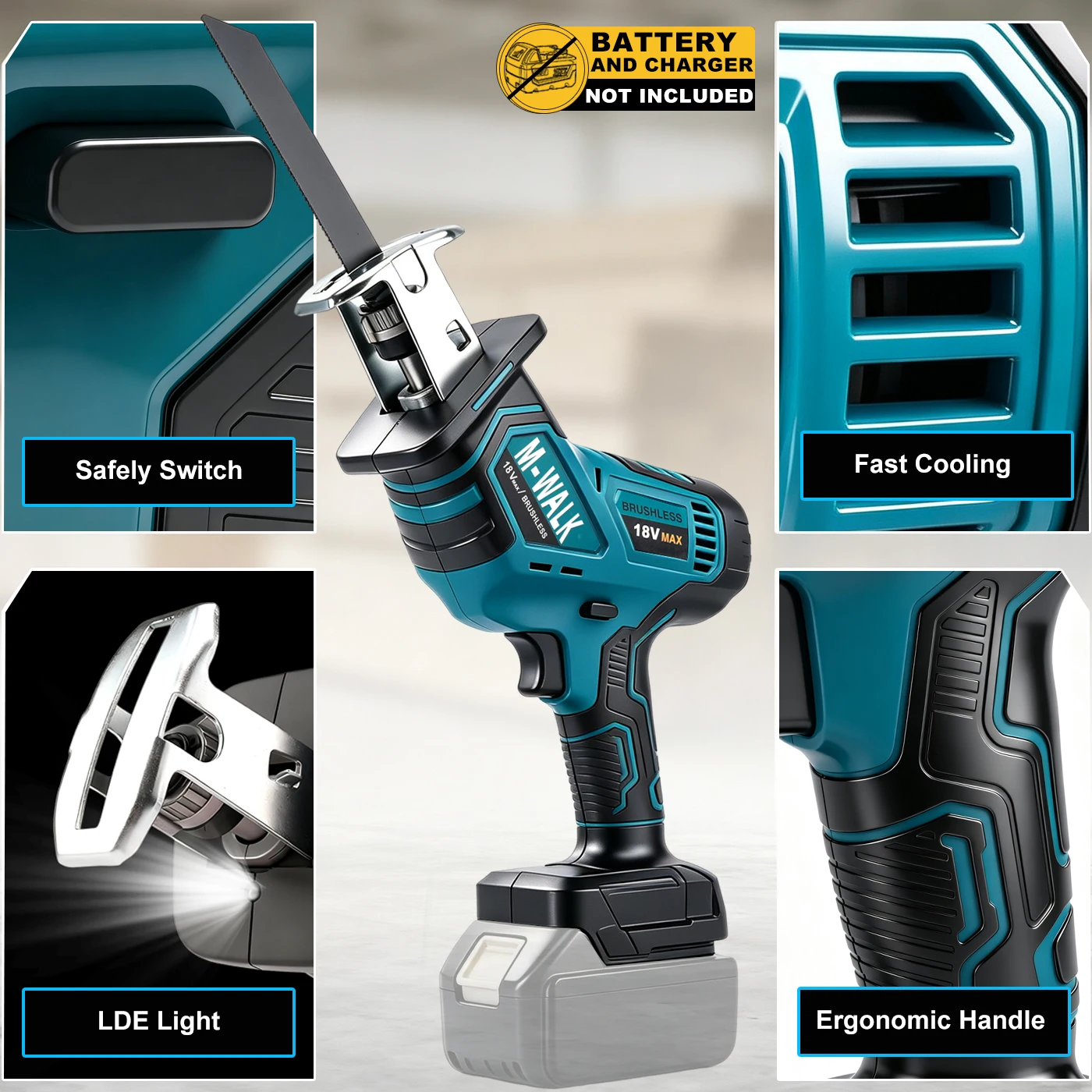 M-WALK Draadloze reciprozaag V - Reciprocating Saw Cordless recensie en prijs