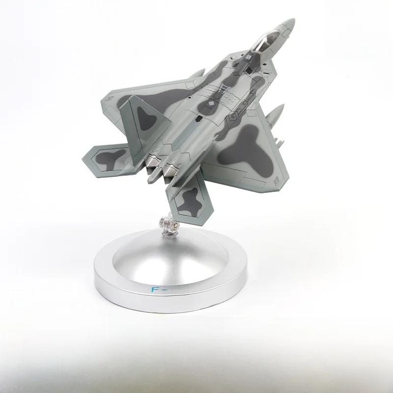 

Коллекционная модель из литого металла 1:100 масштаба F-22 истребитель, симуляция военной классической модели самолета из сплава, статическая демонстрация, подарок
