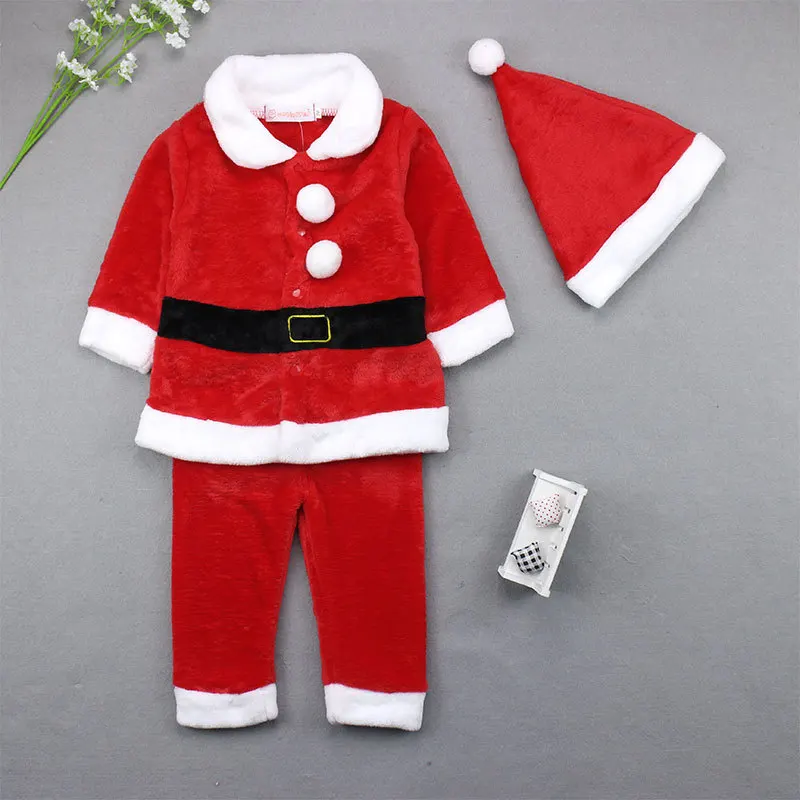 Foreign trade children's clothing Christmas children's clothing for boys and girls baby party performance costumes Santa Claus t